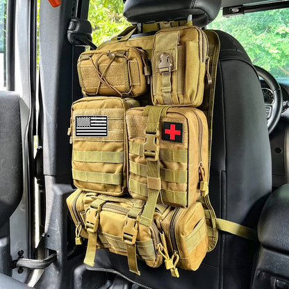 MOLLE Car Organizer w/ MOLLE Pouches