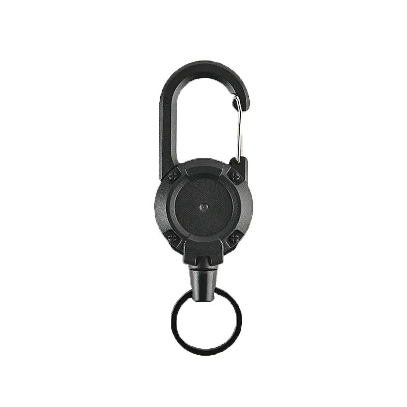 Retracting Hook-on Clip w/ Key Ring