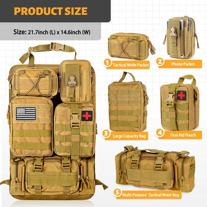 MOLLE Car Organizer w/ MOLLE Pouches